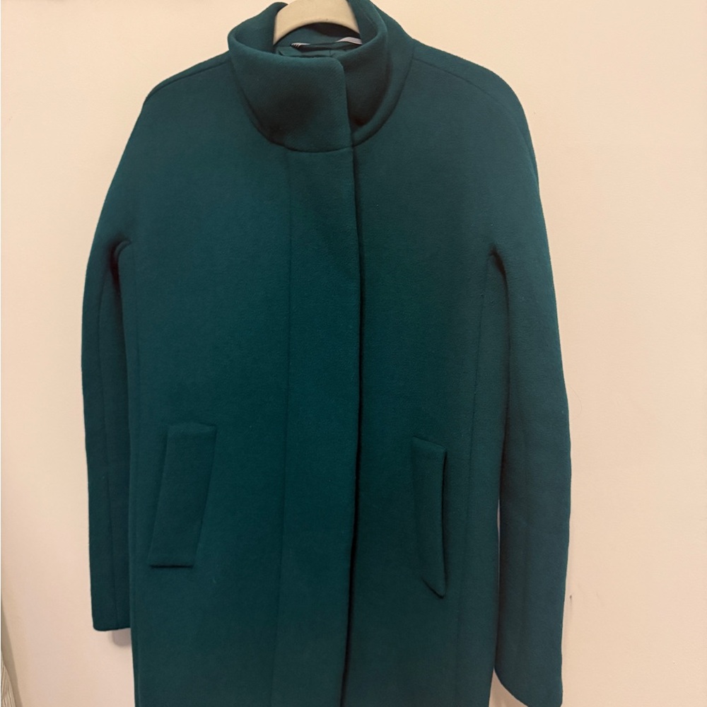 J. Crew Deep Green Wool Coat